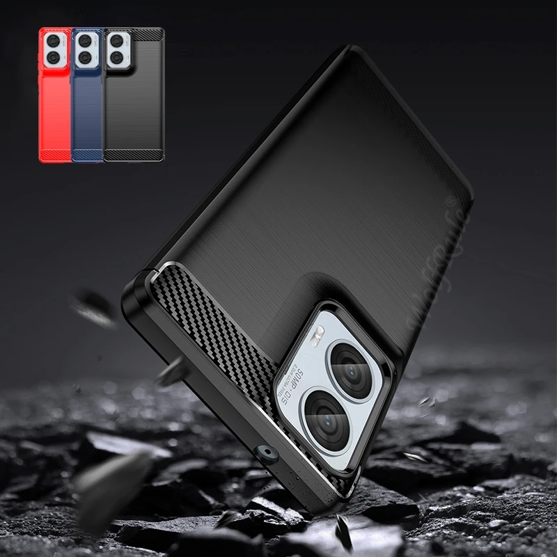 

For Moto G85 Case Cover Motorola Moto G85 Capas New Carbon Fiber Phone Bumper Back Shockproof Soft TPU Case Moto G85 G 85 Fundas