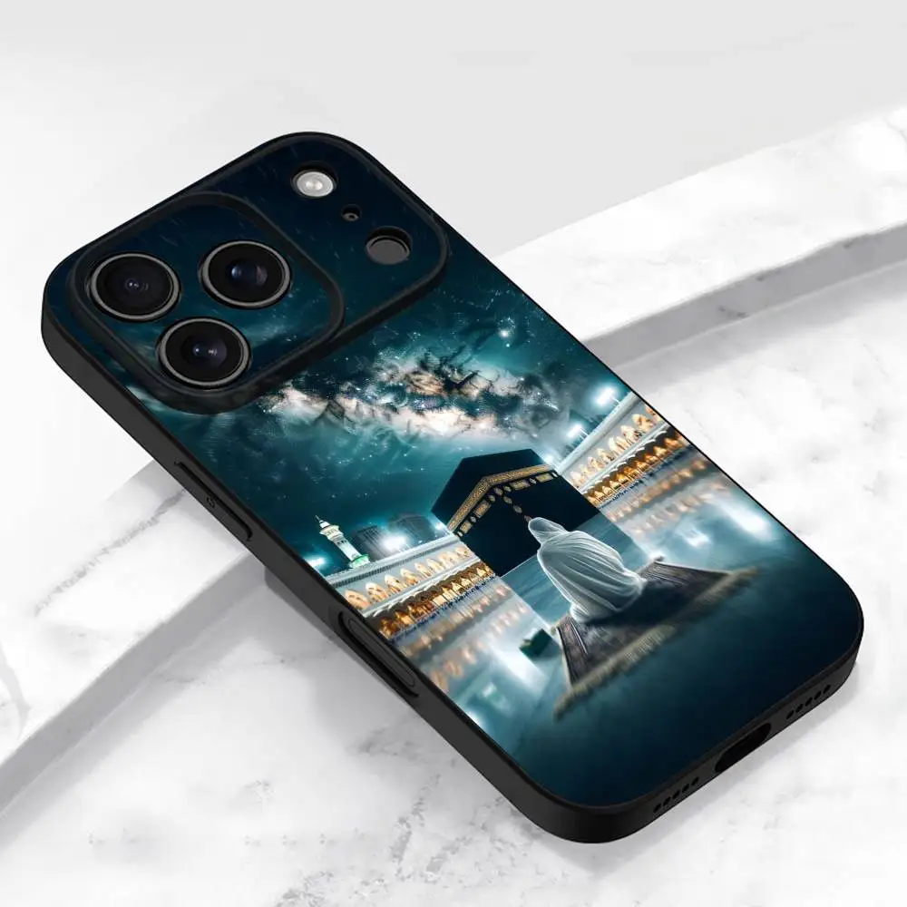 Чехол для телефона Arab Islamic Mecca Pilgrim для iPhone 13,16,12,14,15,11,17,Pro,Max,Plus,E,Air,Mini противоударный чехол