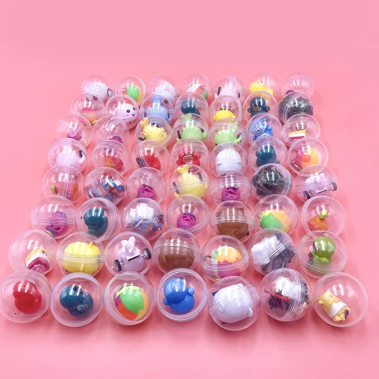 

5pcs/10pcs 45mm Children Mini Little Animal Toys Funny Pet Ball Egg Little Dolls Gift Capsule Toys For Vending Machine