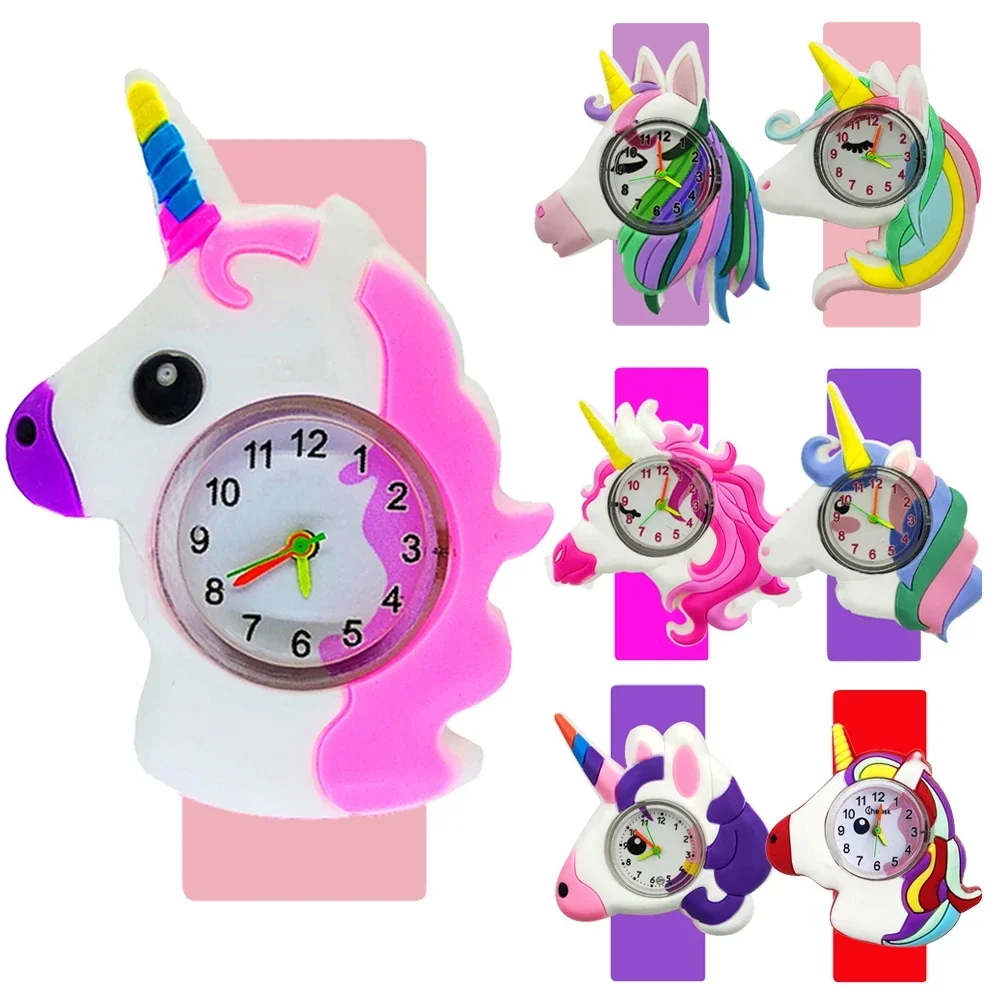 Children Unicorn Watches Kids Slap Watch for Boys Girls Baby Toy