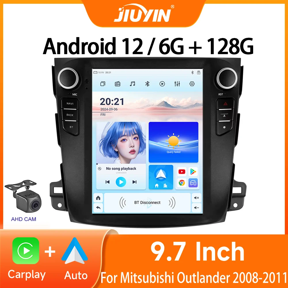 

9.7"Android 12 Car Player For Mitsubishi Outlander Xl 2 2008-2011 Autoradio Multimedia 4G Carplay GPS Navi Stereo HeadUnit Radio