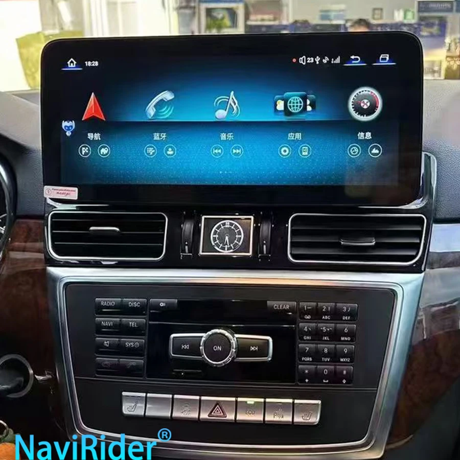 12.3 بوصة شاشة أندرويد 8 جيجابايت + 128 جيجابايت سيارة الوسائط المتعددة مشغل فيديو CarPlay لمرسيدس بنز ML GL 2012-2018 نظام تحديد المواقع 4G واي فاي BT ستيريو