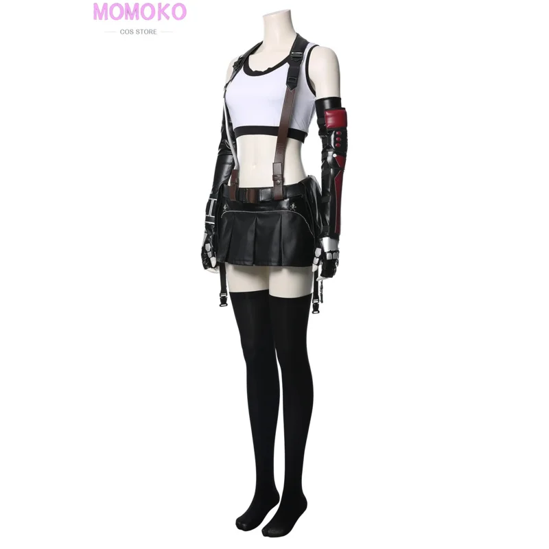 فاينل فانتسي السابع طبعة جديدة تيفا لوكهارت تأثيري حلي الكبار النساء الفتيات شعر مستعار أحذية أزياء تنكرية للهالوين