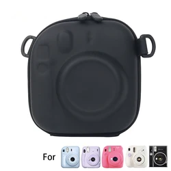 For Fujifilm Instax Mini 7+ 8/9/11/12/40 EVA Universal Hard Case Storage Bag Fujifilm Film Camera Bag with Shoulder Strap