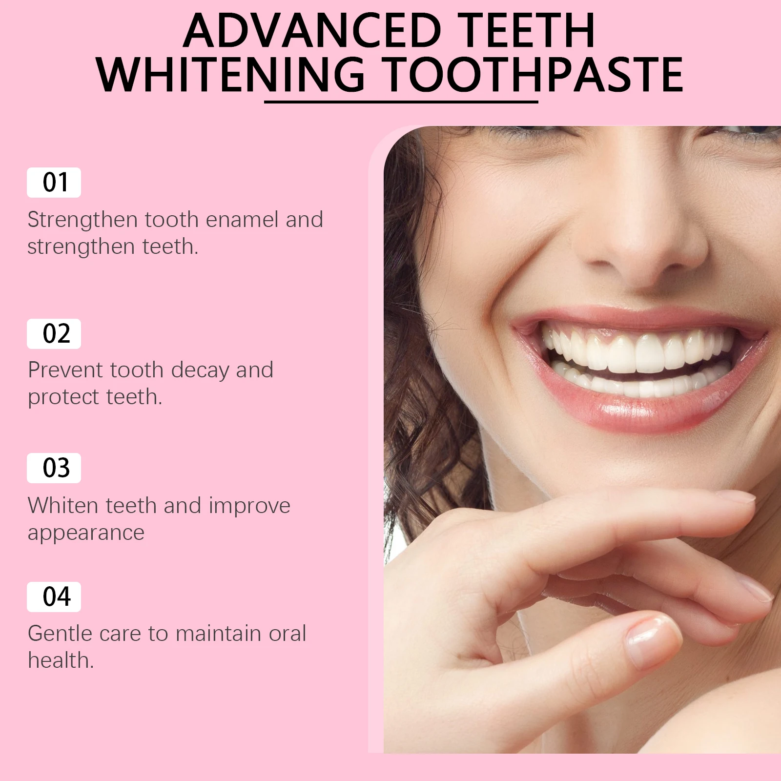 Zahnpasta zur Aufhellung von Fleckenentfernung, Entfernung von Flecken, Zahnstein, Mundgeruch, Aufhellung der Zähne, frischer Atem, stärkende Zahnschmelz