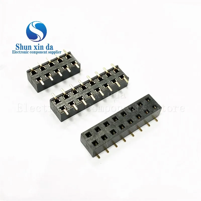 10PCS 1.27mm SMD SMT 2*3-50Pin Double row 3p 4p 5p 6p 7p 8p 10p 12p 15p 20p 40p 50p Male PCB Board Header Connector Strip