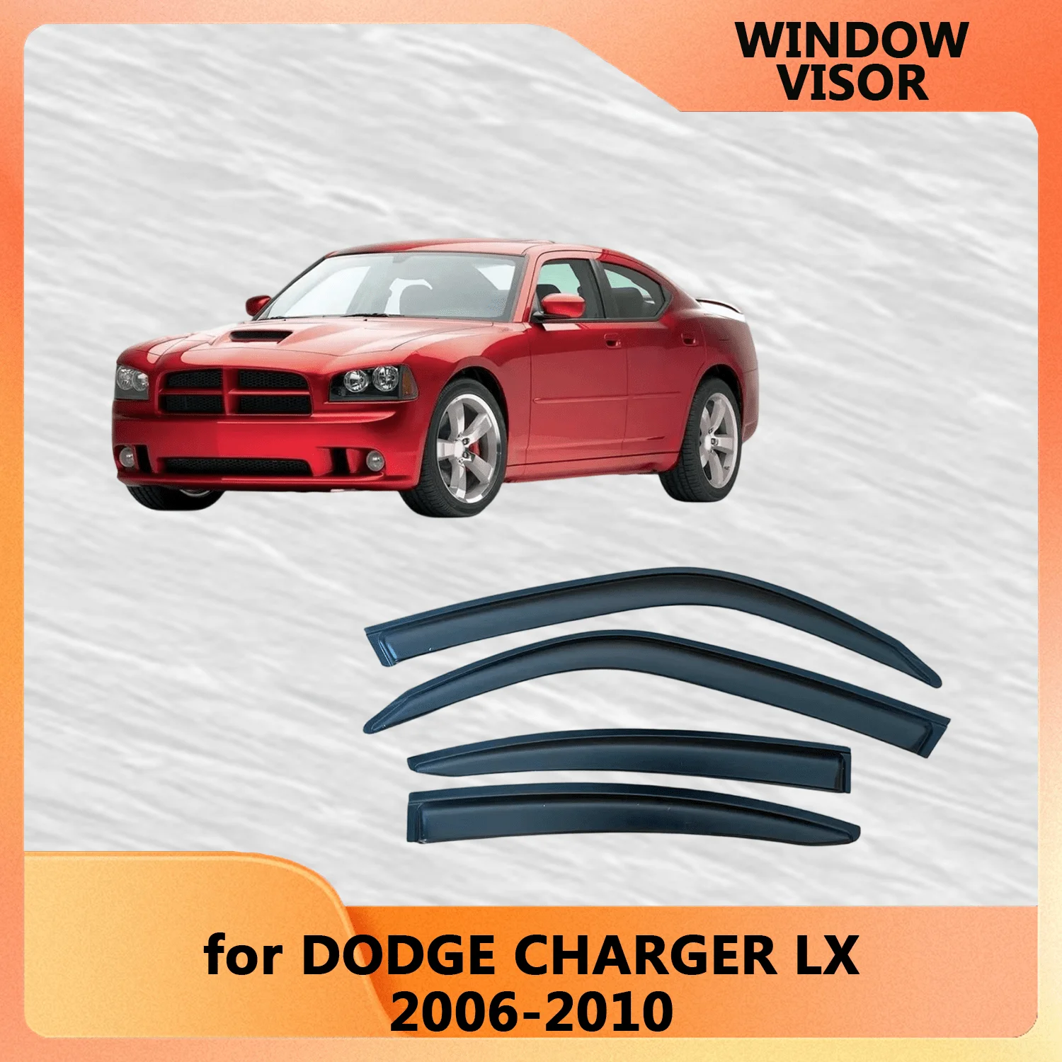 

Оконный козырек для Dodge Charger 2006 2007 2008 2009 2010, ветрозащитные дефлекторы, защита от дождя, дверной козырек, вентиляционные шторы, солнцезащитный козырек от дождя