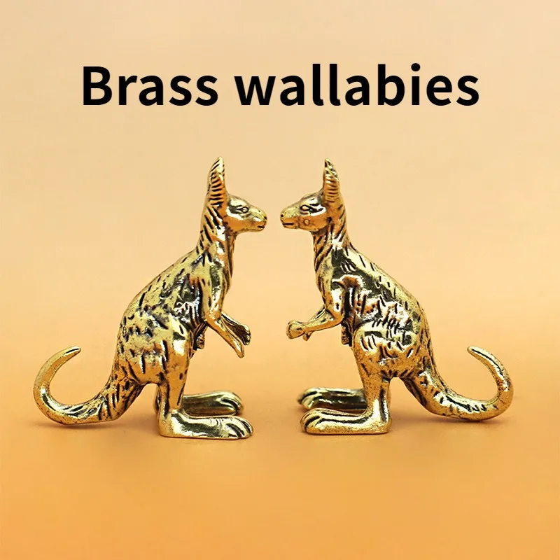 Kangaroo Brass Artcraft Figurine Small Creative Cultural Market New Year Stall Popular Small Commodities Decorative Items