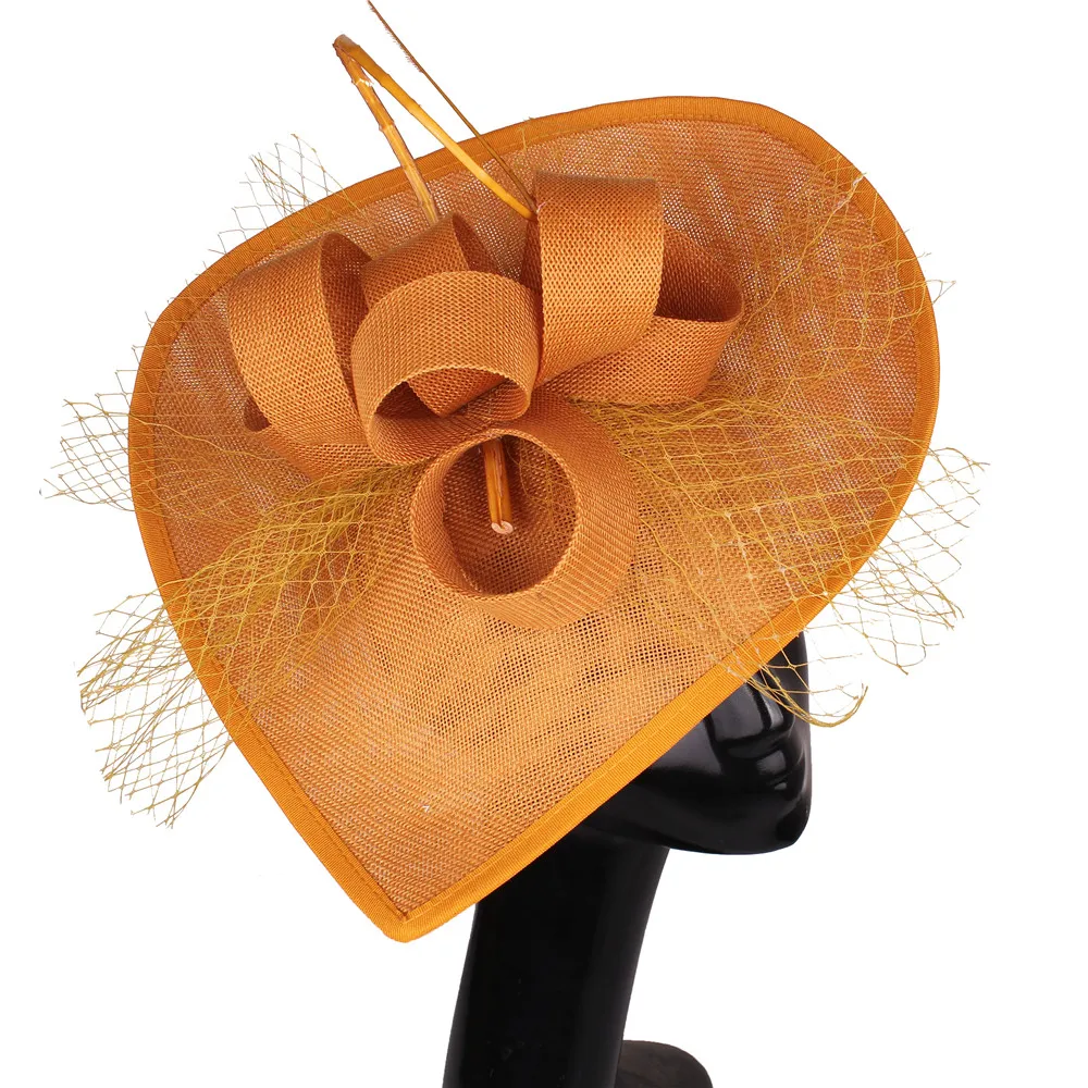 Bandeau de Sauna en Maille pour Femme, Magnifique Grand Chapeau de Mariage, Accessoires de Cheveux Élégants pour les Patients