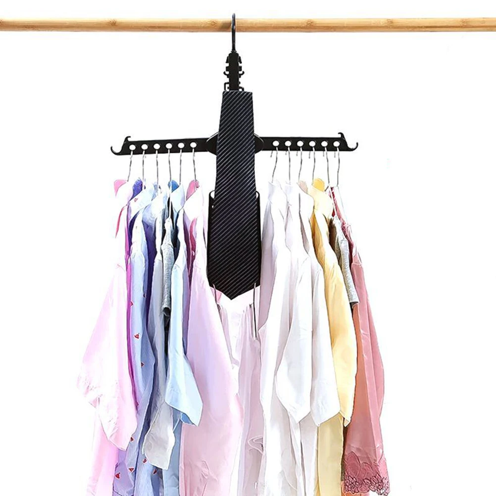 

Multifunctional Plastic Clothes Hanger -Saving Rack Strong Load-Bearing Interlocking Design Stackable Easy
