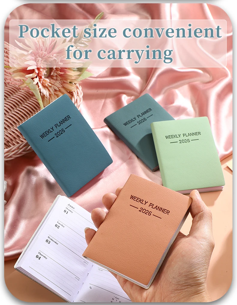 A7 Daily Planner Notebook Morandi PU Cover 5
