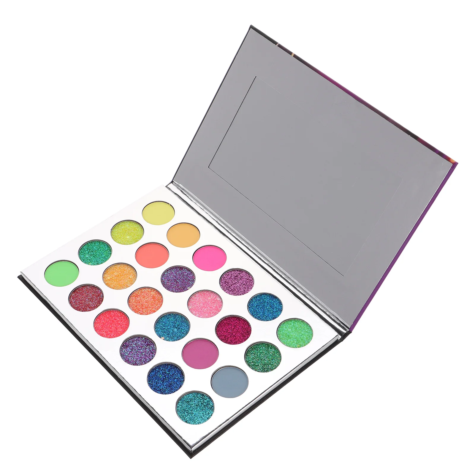 Brilha no escuro paleta de sombra multicolorido glitter maquiagem para festa de halloween palco viagem feminino sombra de olho conjunto