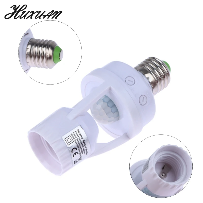 

1Pc AC100-240V E26/E27 Socket Converter With PIR Motion Sensor LED Lamp Base Intelligent Switch Light Bulb Lamp Holder