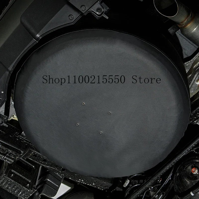 Leather Spare Tire Cover For Great Wall HAVAL H5 II 2023 2024 Black Car Tyres Protector Accessories