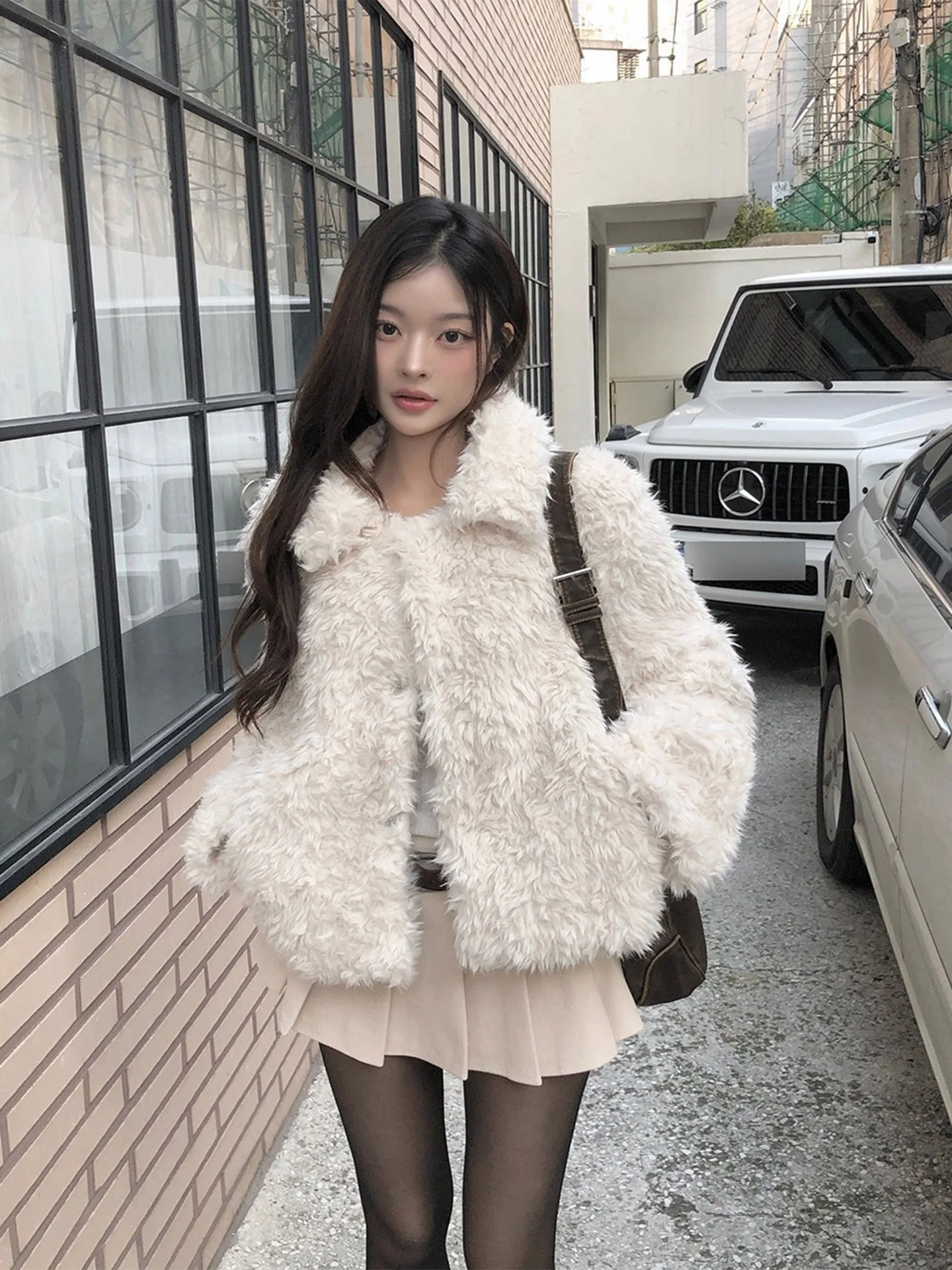 

Retro Sli Lapel ket Lamb Velvet Cotton Jaet Women's Winter New Loose Warm Top Korean Sle Long Sve Color