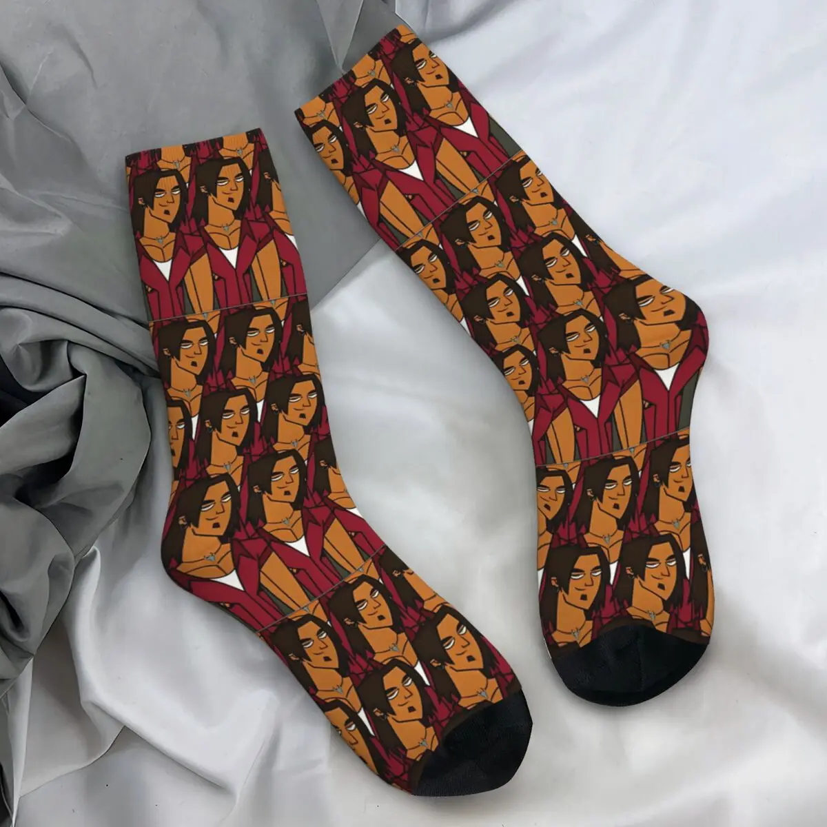 Total Drama- Alejandro Stockings Printed Fashion Socks Autumn Anti-Slip Socks Adults Men Climbing Medium Soft Socks