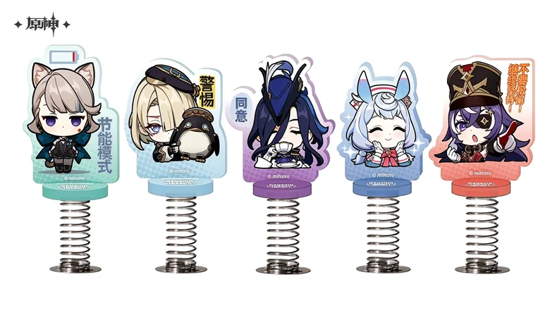 Impact Official Merch miHoYo Sunsyea Genshin  Original Authentic Fontaine Q Version Series Acrylic Stand Lynette Lyney Furina