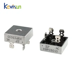 5 unids/lote KBPC5010 puente de diodos KBPC 5010 50A 1000V puente rectificador de diodos 5010 rectificador de potencia componentes electrónicos Kit de diodos