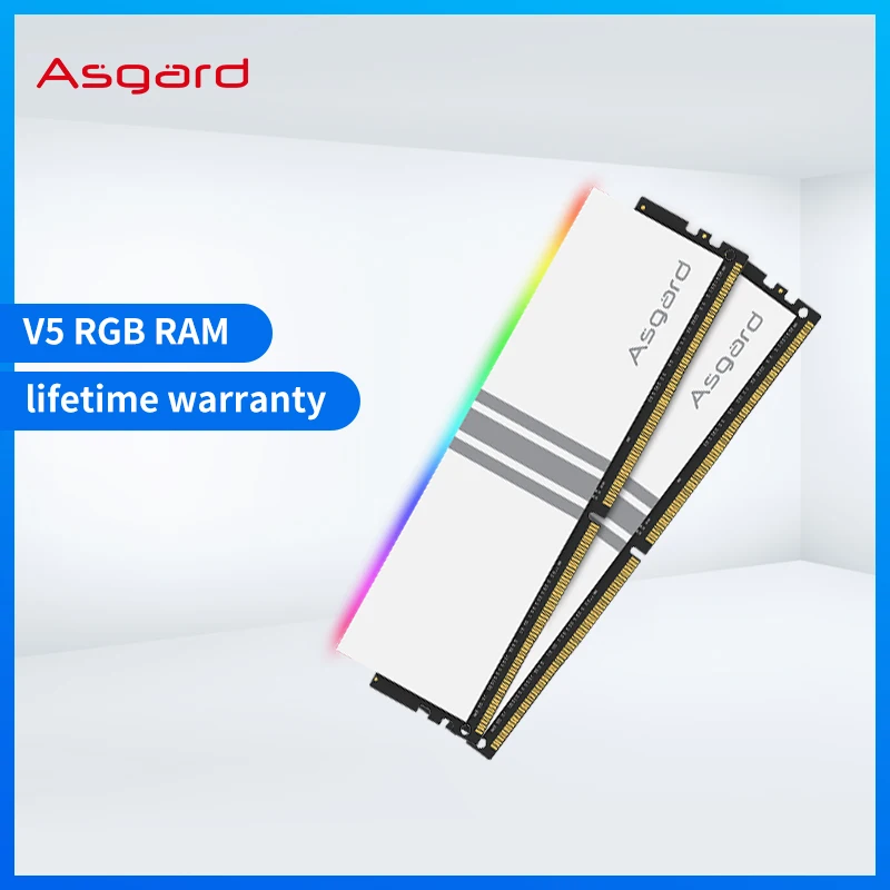 Imagem -04 - Asgard Ram Ddr 8gbx2 16gb3200mhz Memoriam Ddr4 Rgb Ram Valkyrie Série Rgb Ram Polar Branco Ddr4 Memória Ram para Desktop