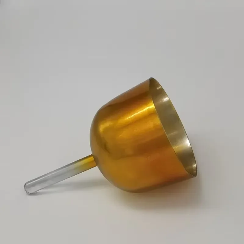 Natural Quartz Crystal Singing Bowl for Chakra Meditation and Sound Healing Therapy Handheld Yoga Tool for Mindfulness