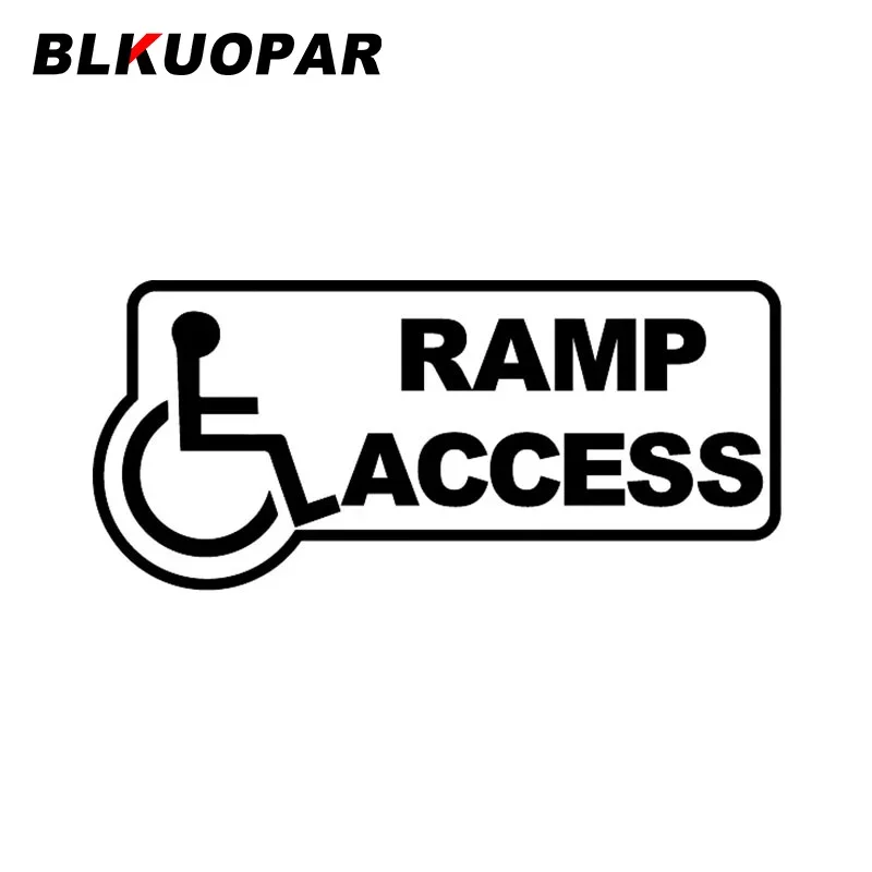 

BLKUOPAR Ramp Access наклейки для автомобиля с ограниченными возможностями, аниме, устойчивые к царапинам, водонепроницаемые, вырезанные, индивидуальные украшения для лобового стекла, автомобильные товары