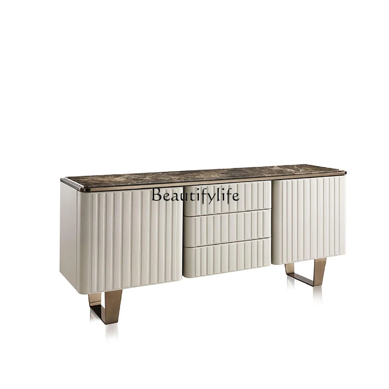 

Italian Style Light Luxury Entryway Cabinet Living Room Wall Storage Entryway Hall Cabinet Designer Furniture