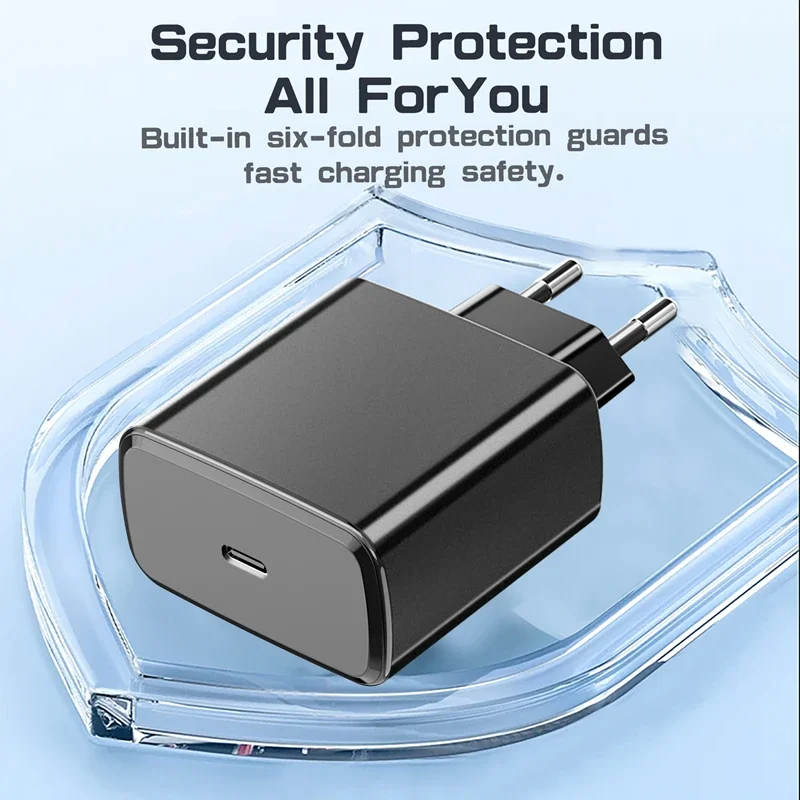Geeignet für Samsung S22/S21/S20/Note10 – PD45W-Schnellladegerät mit zwei USB-C-Anschlüssen. – Detail 6
