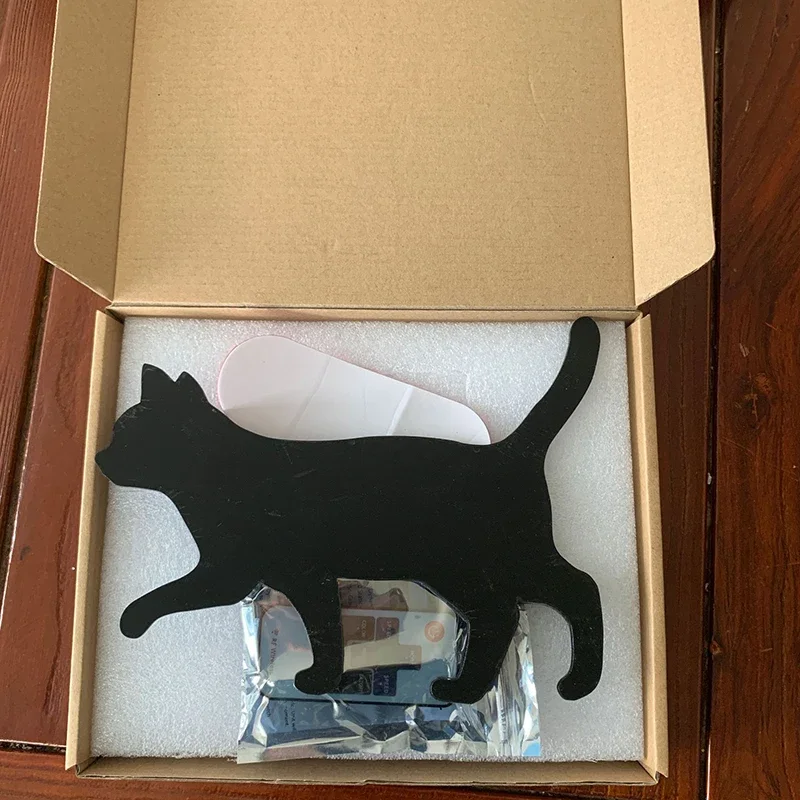 Led Cat Night Light with Motion Sensor Night Lamp Projector Lights Intelligent Sensor Light Sconces Battery Nightlight Art Deco