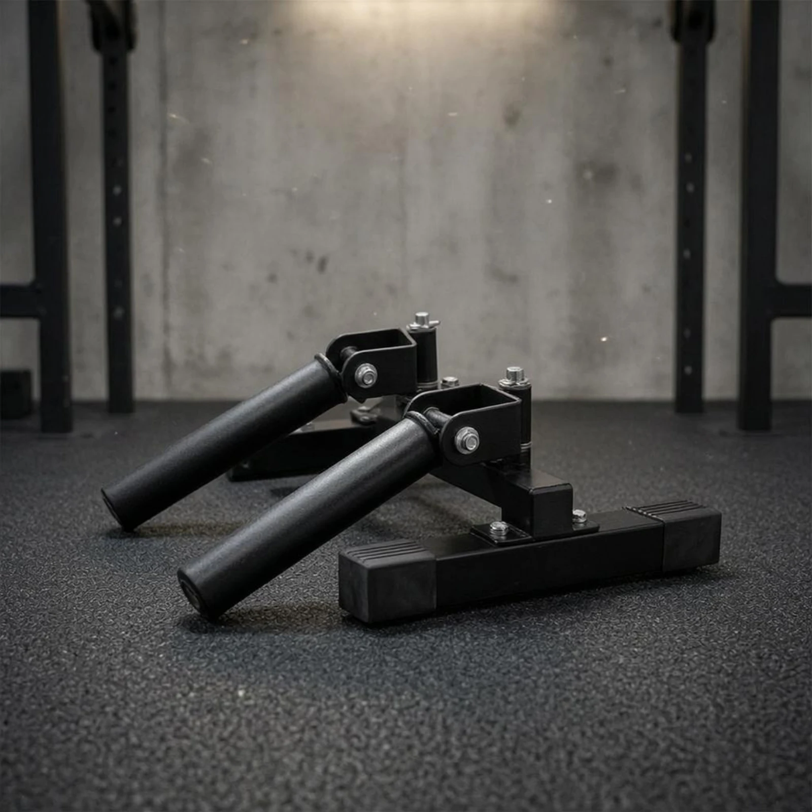 Picture 3: Barbell Training Frame Welded Construction Deadlift Frame Exercise Gear Compact Black Metal