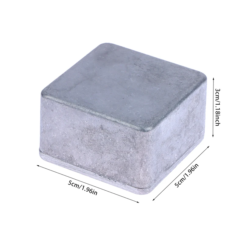 B*High Quality ! 1PCS Silver Aluminium Enclosure Electronic Diecast Stompbox Project Box 1590LB 50*50*3mm