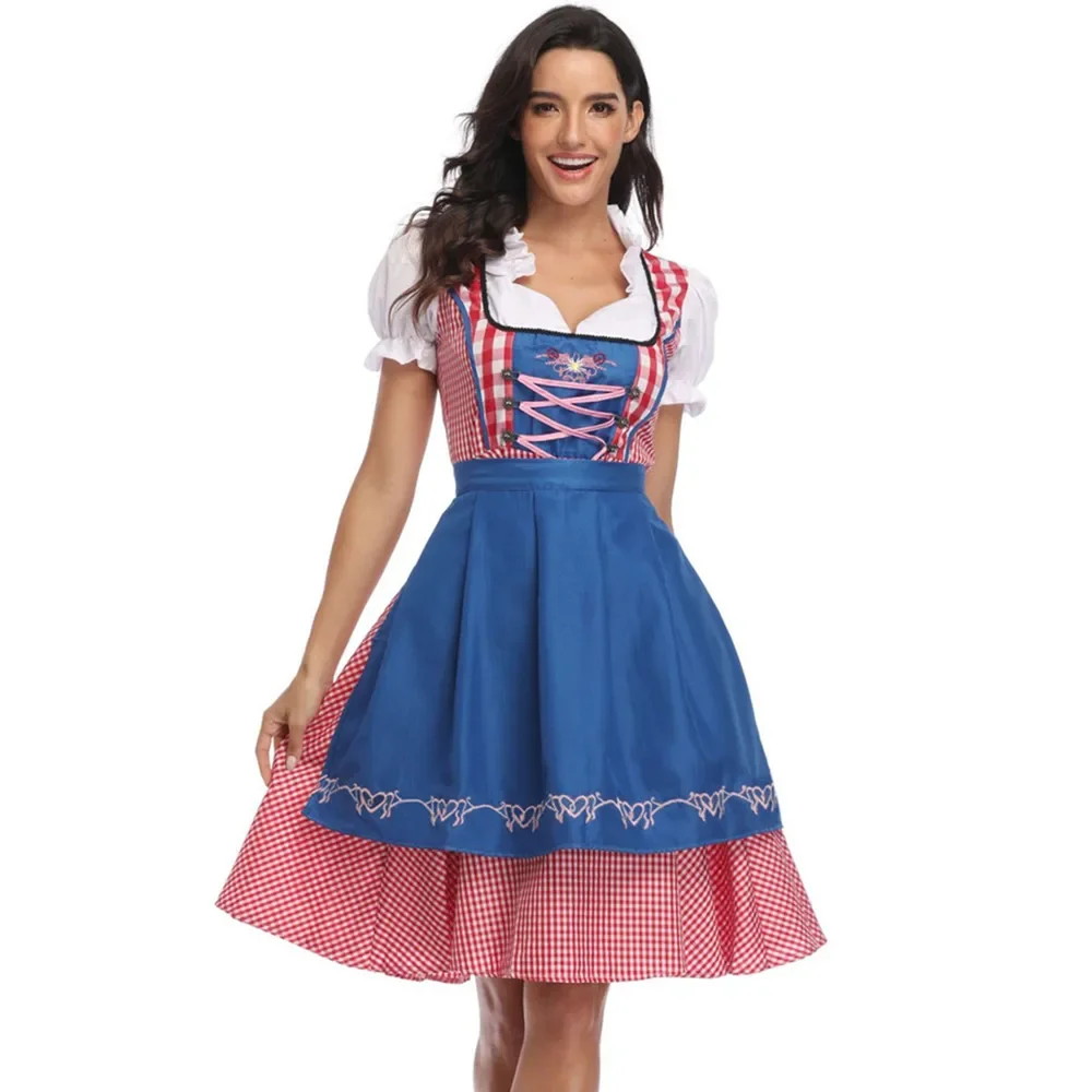 Oktoberfest Dirndl sukienka przebranie na karnawał niemcy piwo pokojówka tawerna Wench kelnerka strój karnawał Halloween Fancy Party Dress