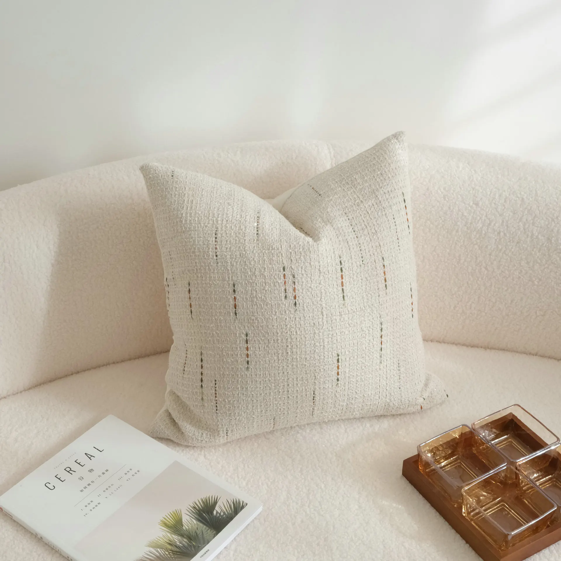 30x50/45x45cm Luxury Throw Pillow Covers Ins Artistic Sense Cream Texture Cushion Case Home Living Room Bedroom Sofa Chair Decor