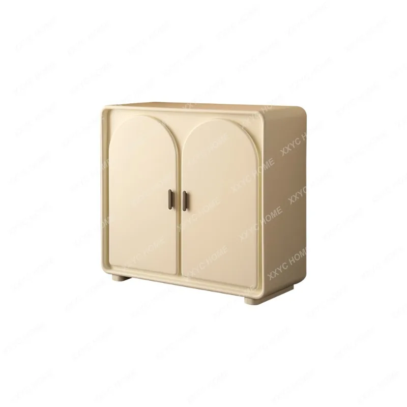 Creative Modern and Simple Cream Style Hall Cabinet Small Apartment Door Locker Shoe Rack