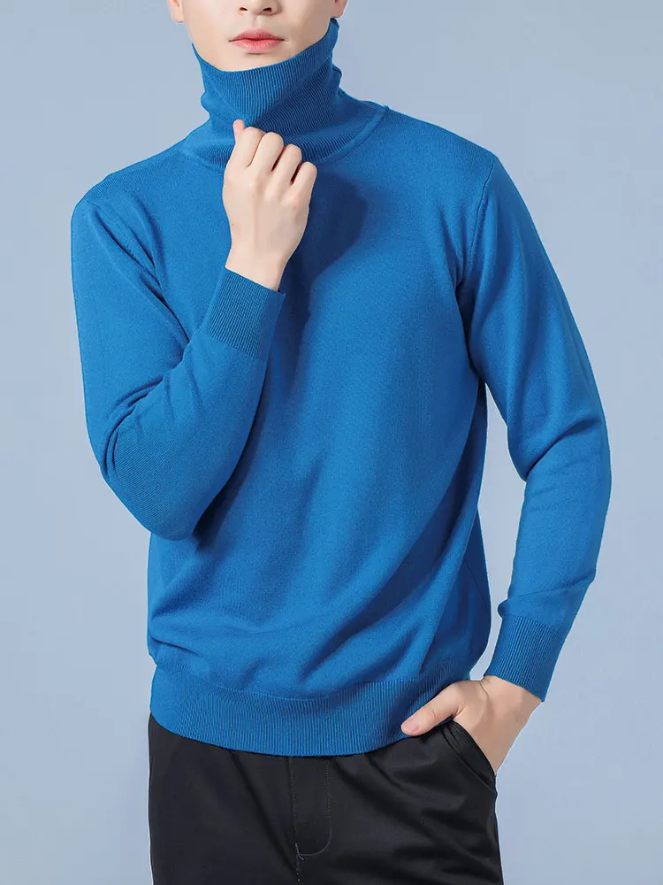 Men Cashmere Sweater Autumn Winter Soft Warm Jersey Jumper  Pull Homme Hiver Pullover  turtleneck Knitted Sweaters