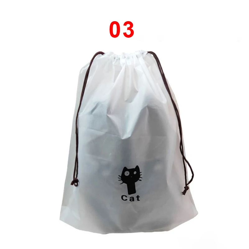 5pcs Travel Storage Bag Portable Shoe Clothes Organzier Drawstring Bag Pouches Transparent  Waterproof Organizer Toiletry Bag