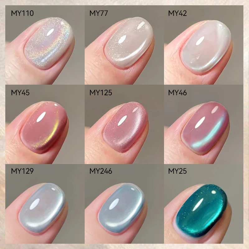 BORN PRETTY 10ml Katzen-Magnetgel-Nagellack 56 Farben Semi-Permanent Französischer Mondlicht-Kristallglitter Ganzjahres-Nagelkunst DIY – Detail 11