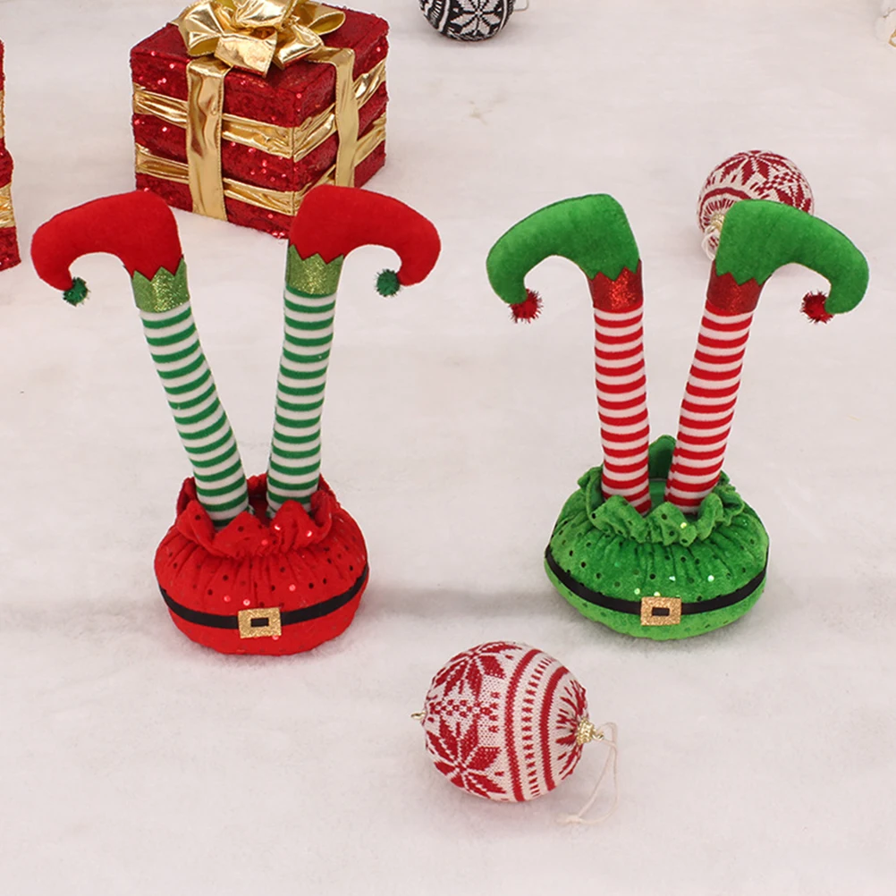 

Legs Elf Decoration Decorations Hanging Ornaments Indoor Pp Cotton Santa