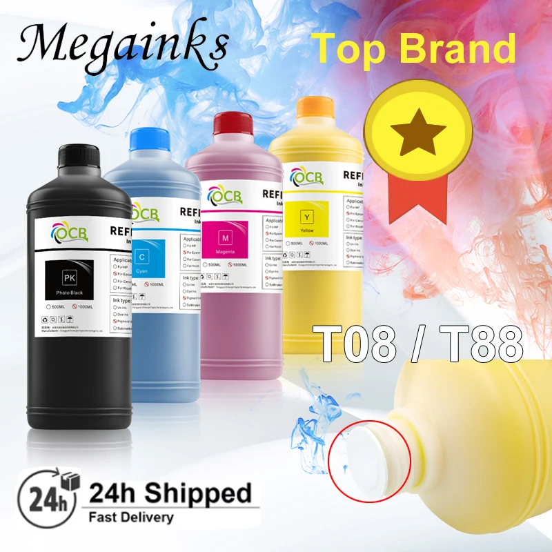 

1000ML Pigment ink T887 T08C T08D For Epson AM-C4000a AM-C5000a AM-C6000a WF-C17590 WF-C20590a WF-C21000 WF-C21000a printer