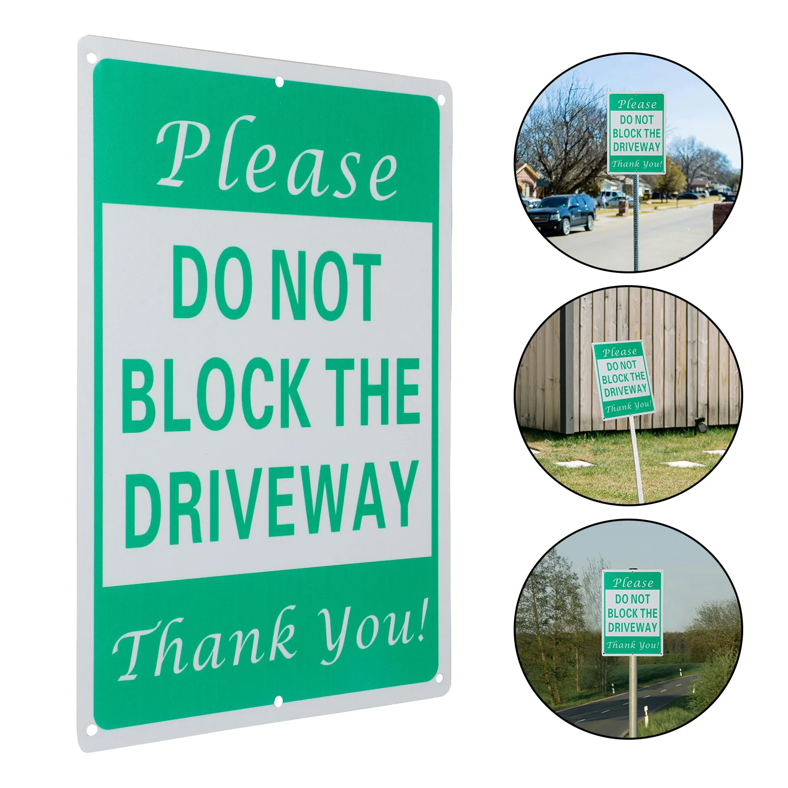 

Do Not Block Driveway Sign Sturdy Aluminum No Parking Warning Sign Private Driveway Outdoor Indoor Use No Parking Sticker