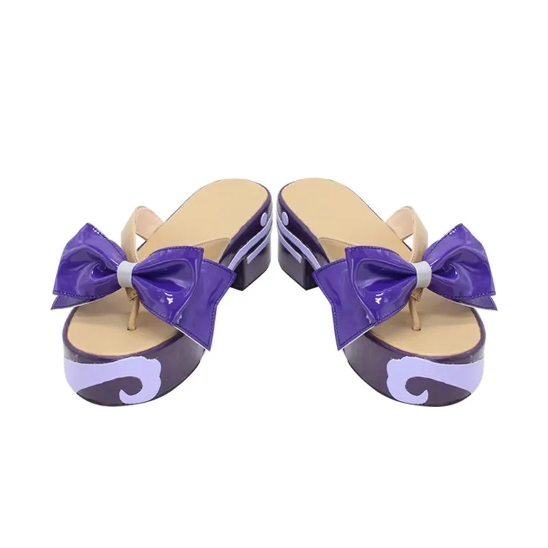 Genshin Impact Sangonomiya Kokomi Scarpe Cosplay Sandalo estivo da donna per oggetti di scena per costumi di Natale per feste di carnevale di Halloween