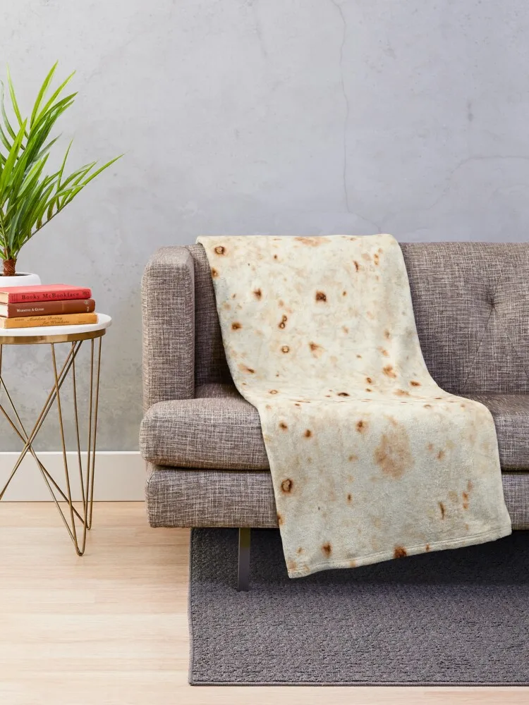 Tortilla - Burrito - Wrap Throw Blanket Retros wednesday Summer Beddings Blankets