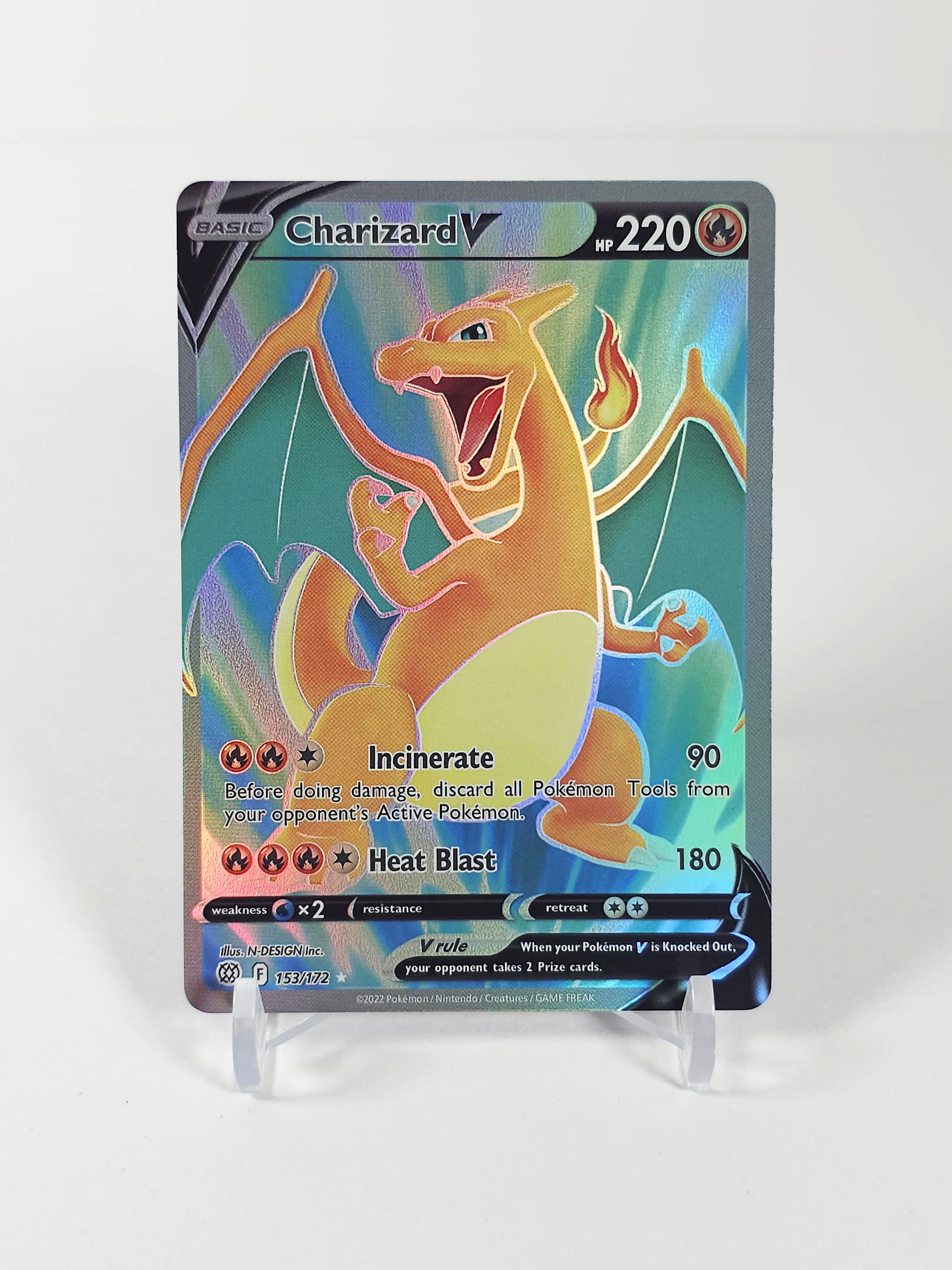 PKM – cartes en aluminium Proxy, étoiles brillantes, Charizard V & VSTAR, jeu holographique, Collection de trading, jouets Proxy PTCG, cadeaux