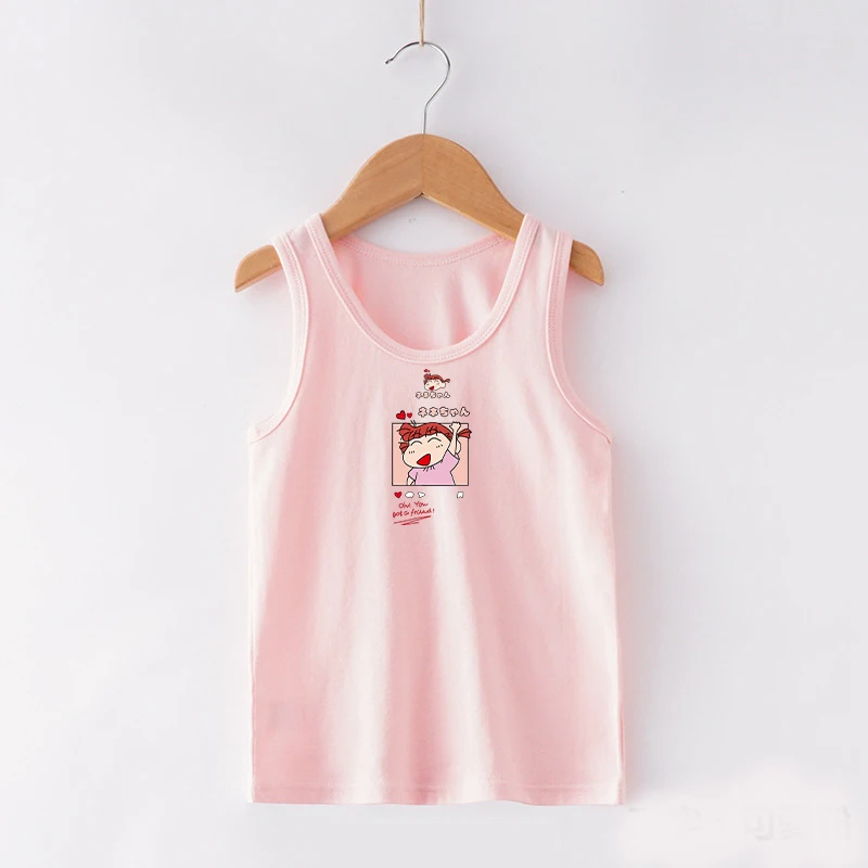 Crayon Shin Chans Tank Tops Kids T-shirt Cotton Baby Vests Home Pajamas Toddler Anime Movie Cartoon Print Clothing Birthday Gift