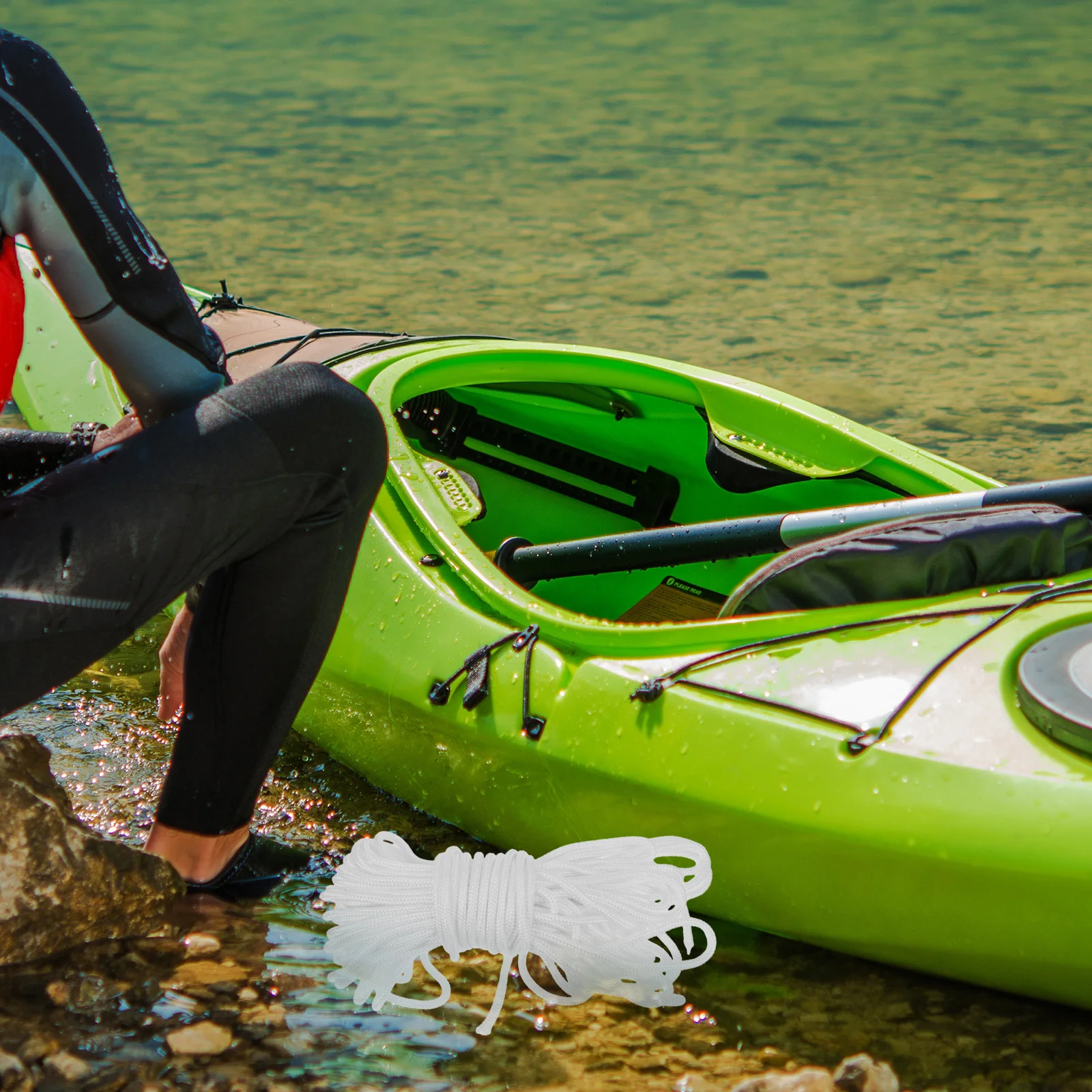 

Kayaking Canoe Strap Paddle Safety Rope Oar Anti-Loss Elastic Corrosion Waterproof Durable Lightweight Portable