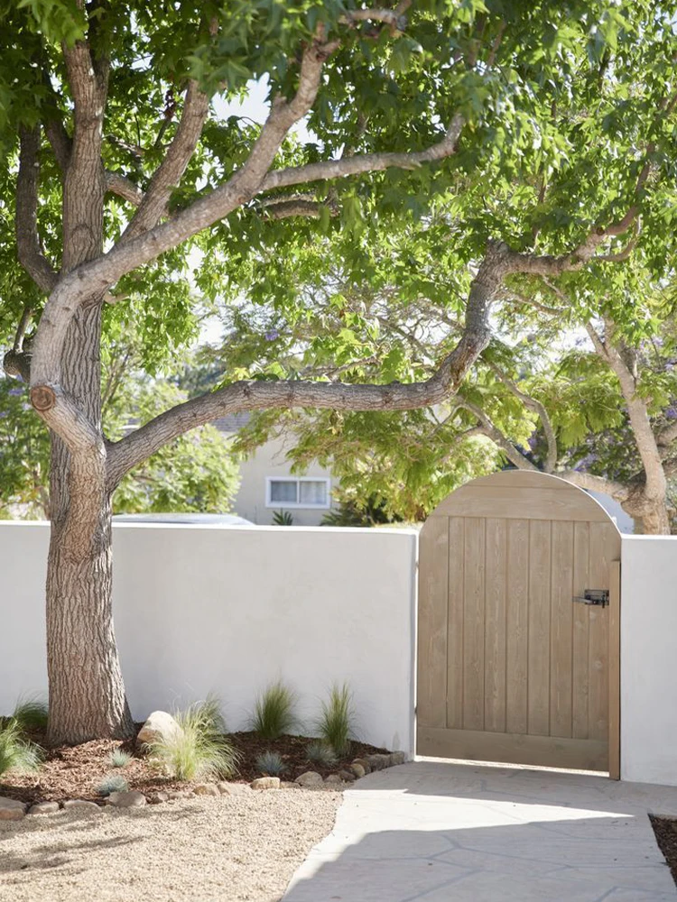 Sixinalu puertas abatibles puerta casa grande Gaint valla principal de madera entrada de aluminio Exterior Patio puertas traseras Panel personalizado para el hogar