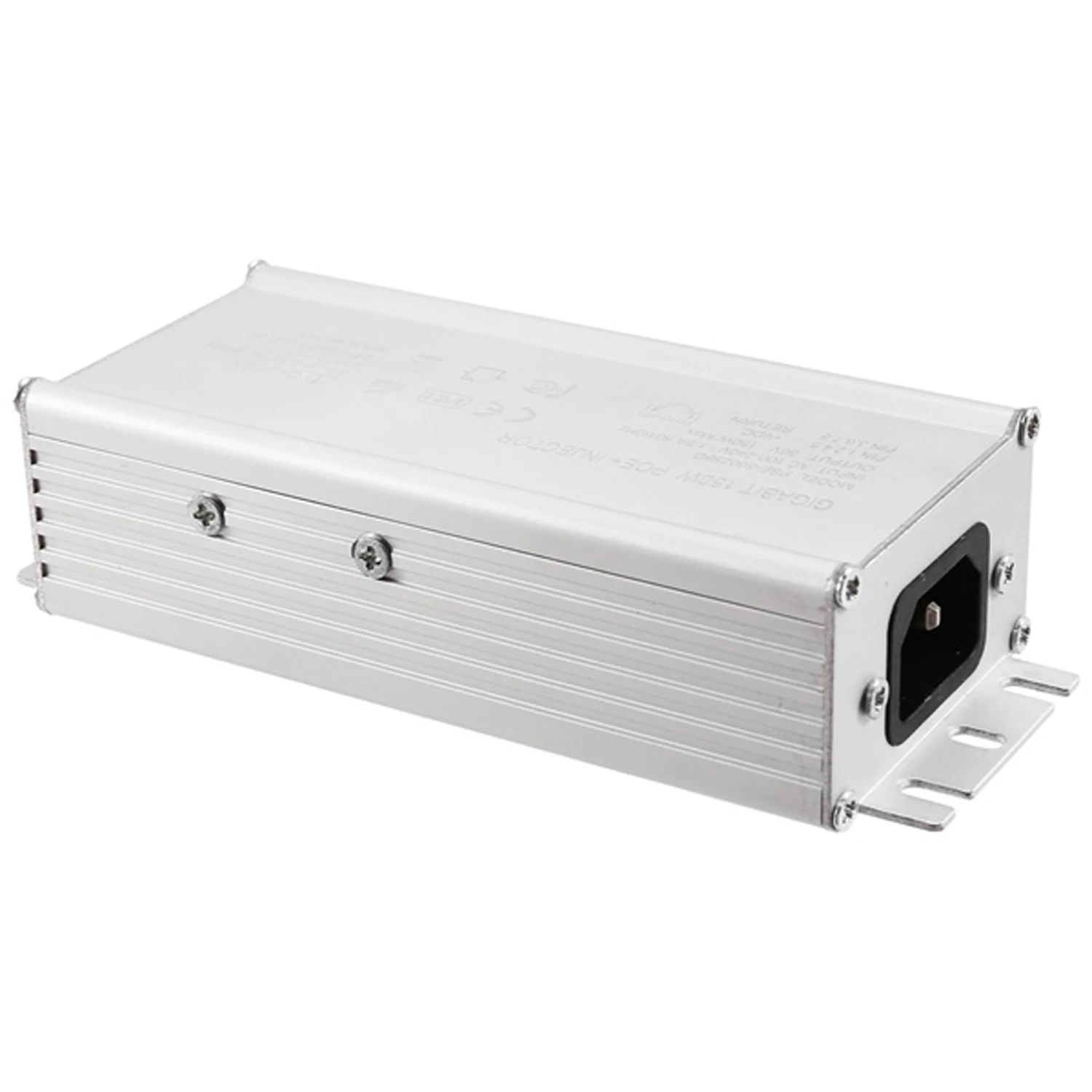 อินเจคเตอร์ POE 2.5G, 30/60/90 วัตต์, 802.3AT/AF, POE++, แรงดันไฟฟ้าเข้า 110-240Vac, แรงดันไฟฟ้าออก 48-56V, ตัวเครื่องอะลูมิเนียม