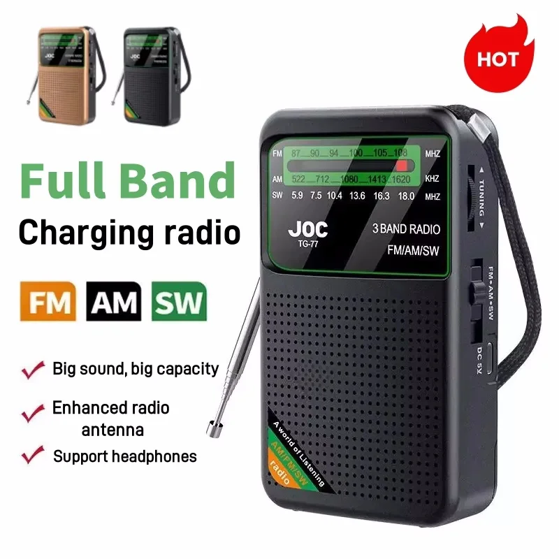 

NEW Mini Full Band Radio Portable Radio Am Fm Sw Multi-function Radio Excellent Reception Transistor Radio With Loud Speaker