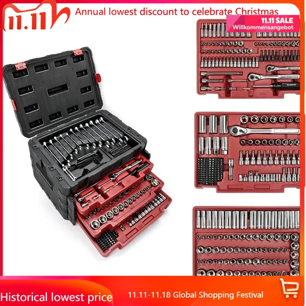 450-Piece Drive Socket Set 1/2