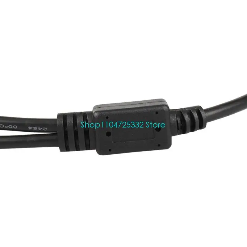 P5EA RJ45 1 Male to 2 Female Socket Port LAN Ethernet Splitter Adapter Cable 0.25m for Computer Router Equipment