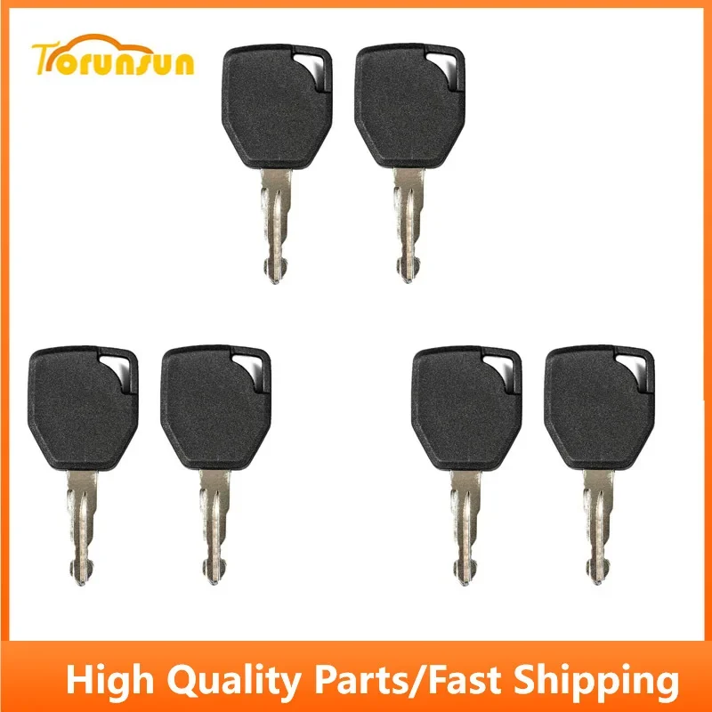 6PCS Heavy Equipment Key 81404 6107891M1 Fit For Terex